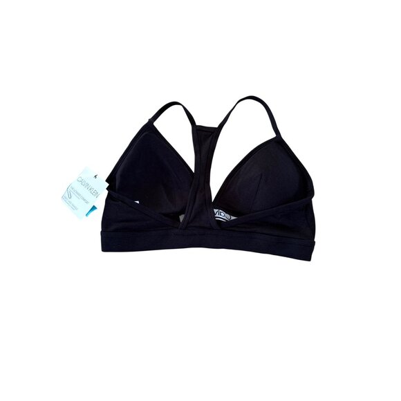 Calvin Klein Bra Womens Medium Lightly Lined Triangle Black - Picture 2 of 3